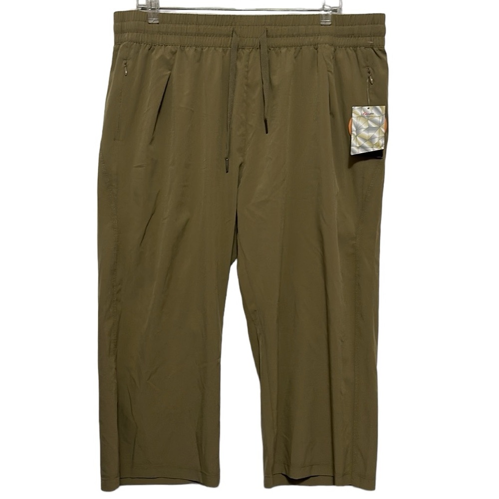 NWT Zuty Women’s Wide Leg Thin Breathable Tan Capris Size XXL
